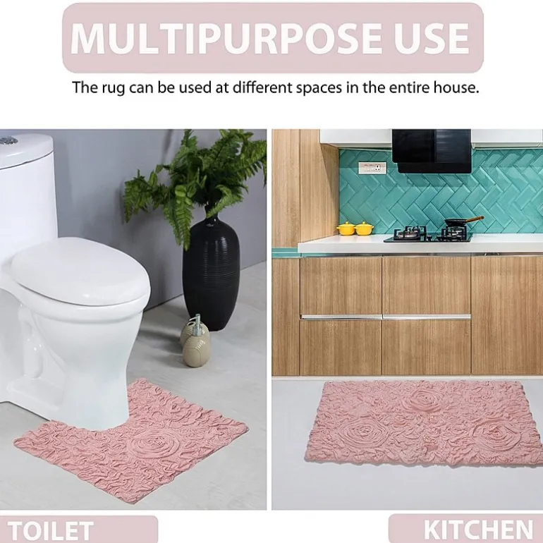 Home Weavers Inc Bellflower 2-pc. Quick Dry Bath Rug Set