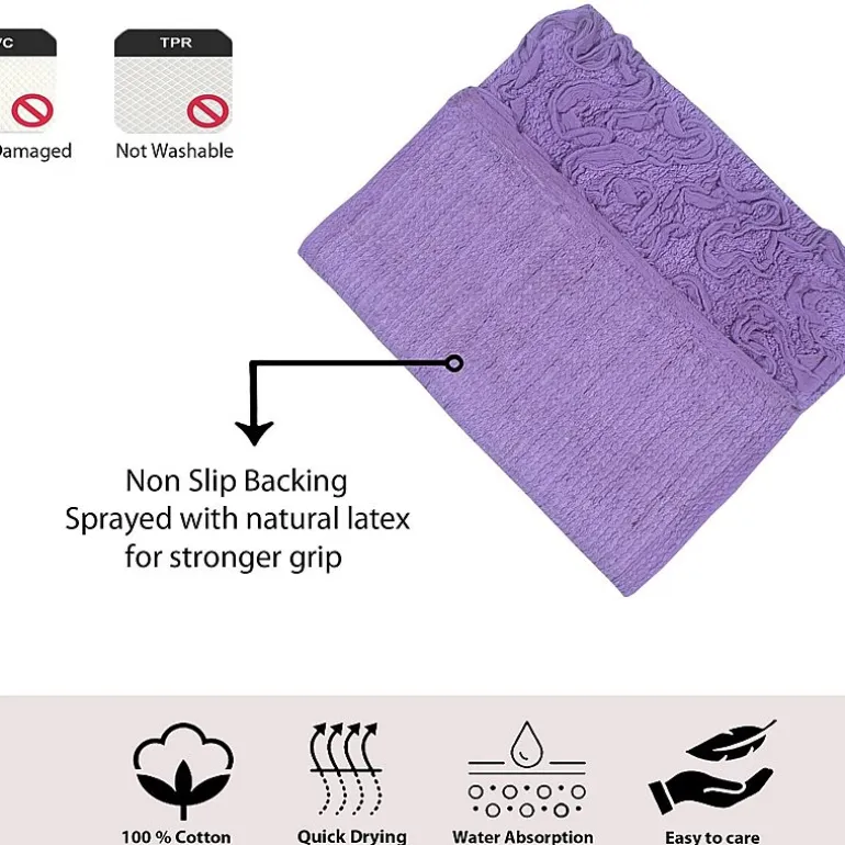 Home Weavers Inc Bellflower 2-pc. Quick Dry Bath Rug Set