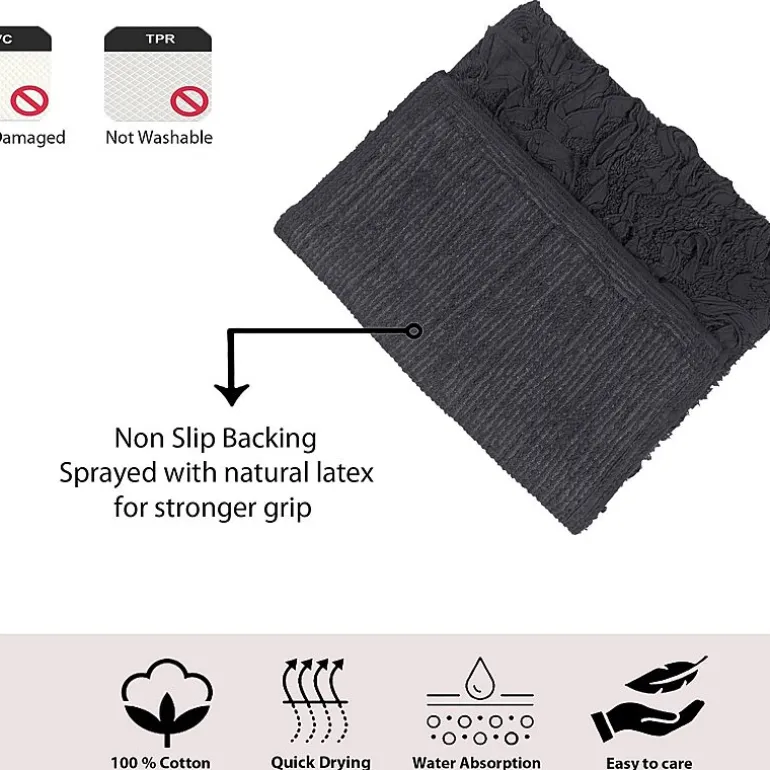 Home Weavers Inc Bellflower 2-pc. Quick Dry Bath Rug Set