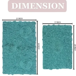 Home Weavers Inc Bellflower 2-pc. Quick Dry Bath Rug Set