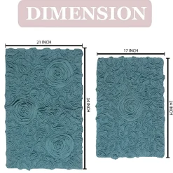 Home Weavers Inc Bellflower 2-pc. Quick Dry Bath Rug Set