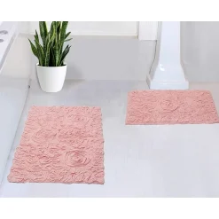 Home Weavers Inc Bellflower 2-pc. Quick Dry Bath Rug Set
