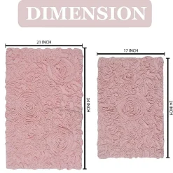 Home Weavers Inc Bellflower 2-pc. Quick Dry Bath Rug Set