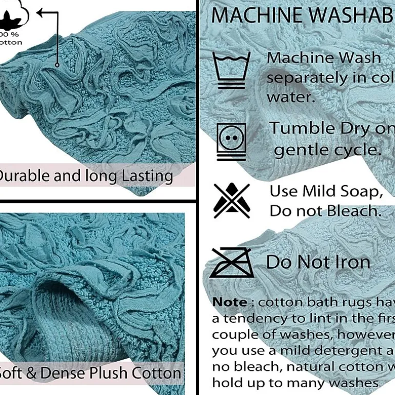 Home Weavers Inc Bellflower 2-pc. Quick Dry Bath Rug Set
