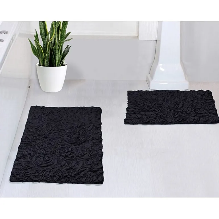 Home Weavers Inc Bellflower 2-pc. Quick Dry Bath Rug Set