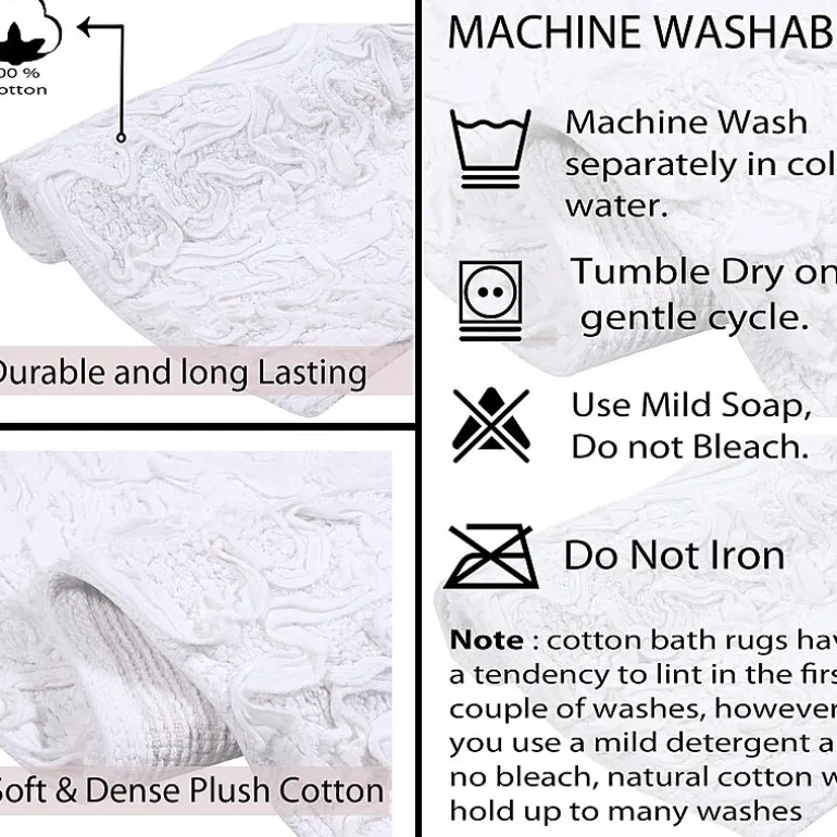 Home Weavers Inc Bellflower 2-pc. Quick Dry Bath Rug Set