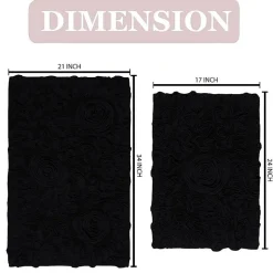Home Weavers Inc Bellflower 2-pc. Quick Dry Bath Rug Set