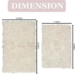 Home Weavers Inc Bellflower 2-pc. Quick Dry Bath Rug Set