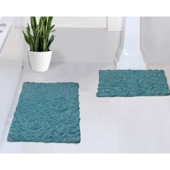 Home Weavers Inc Bellflower 2-pc. Quick Dry Bath Rug Set