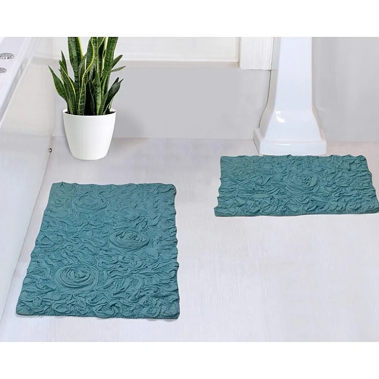 Home Weavers Inc Bellflower 2-pc. Quick Dry Bath Rug Set