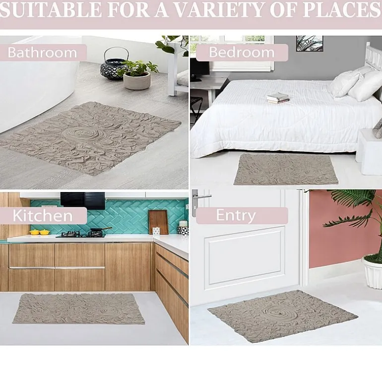 Home Weavers Inc Bellflower 2-pc. Quick Dry Bath Rug Set