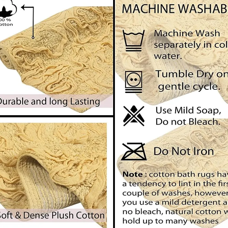 Home Weavers Inc Bellflower 2-pc. Quick Dry Bath Rug Set