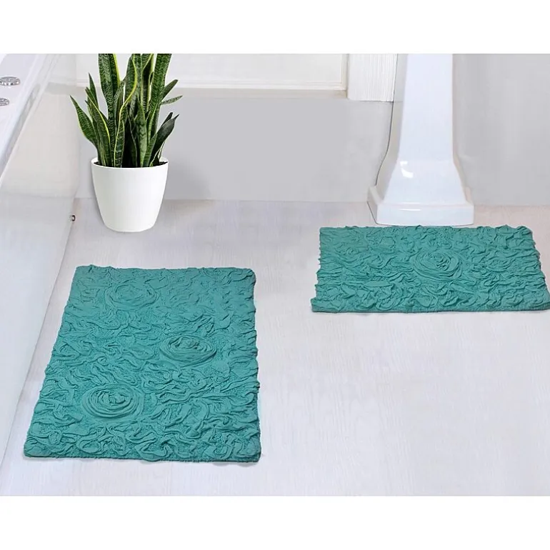 Home Weavers Inc Bellflower 2-pc. Quick Dry Bath Rug Set