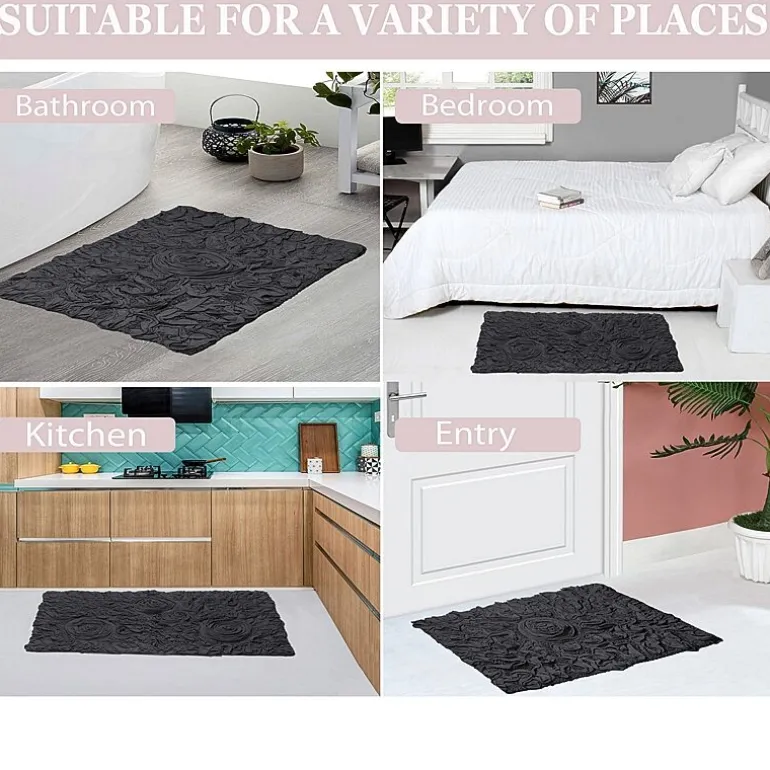 Home Weavers Inc Bellflower 2-pc. Quick Dry Bath Rug Set