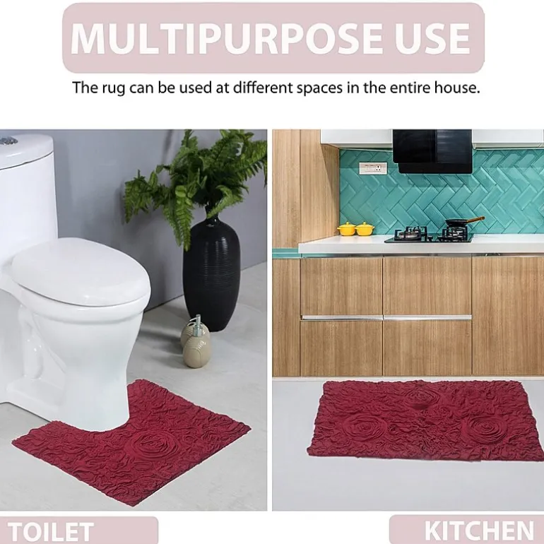 Home Weavers Inc Bellflower 2-pc. Quick Dry Bath Rug Set