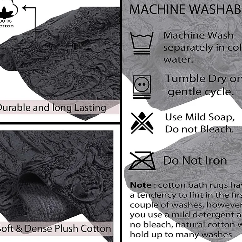 Home Weavers Inc Bellflower 2-pc. Quick Dry Bath Rug Set