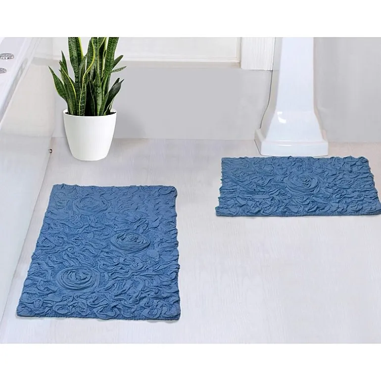 Home Weavers Inc Bellflower 2-pc. Quick Dry Bath Rug Set