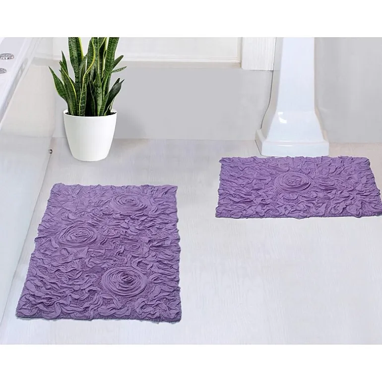 Home Weavers Inc Bellflower 2-pc. Quick Dry Bath Rug Set