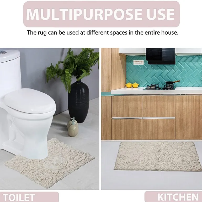 Home Weavers Inc Bellflower 2-pc. Quick Dry Bath Rug Set