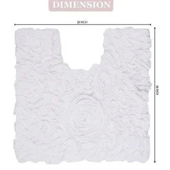 Home Weavers Inc Bellflower Quick Dry 20X20 Inch Bath Rug