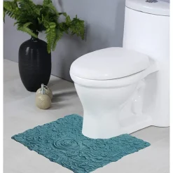 Home Weavers Inc Bellflower Quick Dry 20X20 Inch Bath Rug