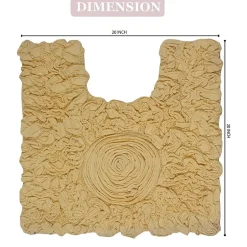 Home Weavers Inc Bellflower Quick Dry 20X20 Inch Bath Rug