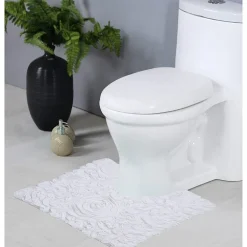 Home Weavers Inc Bellflower Quick Dry 20X20 Inch Bath Rug
