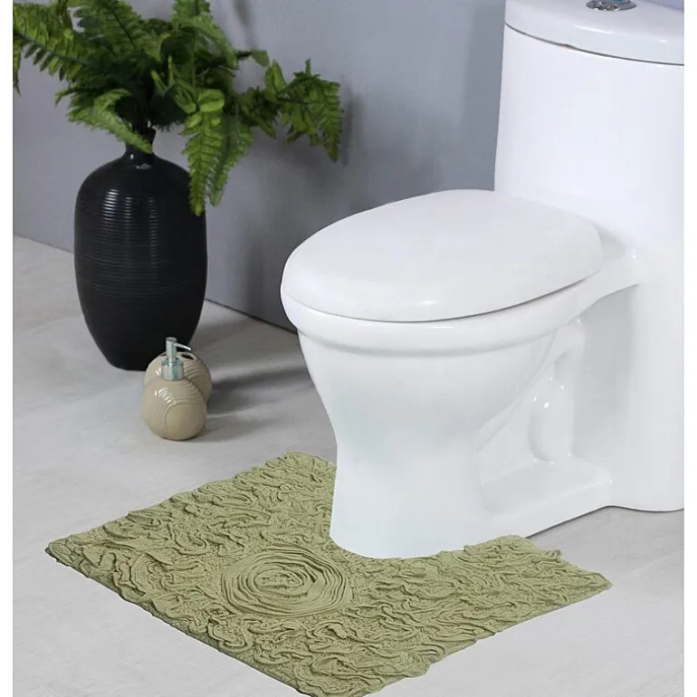 Home Weavers Inc Bellflower Quick Dry 20X20 Inch Bath Rug