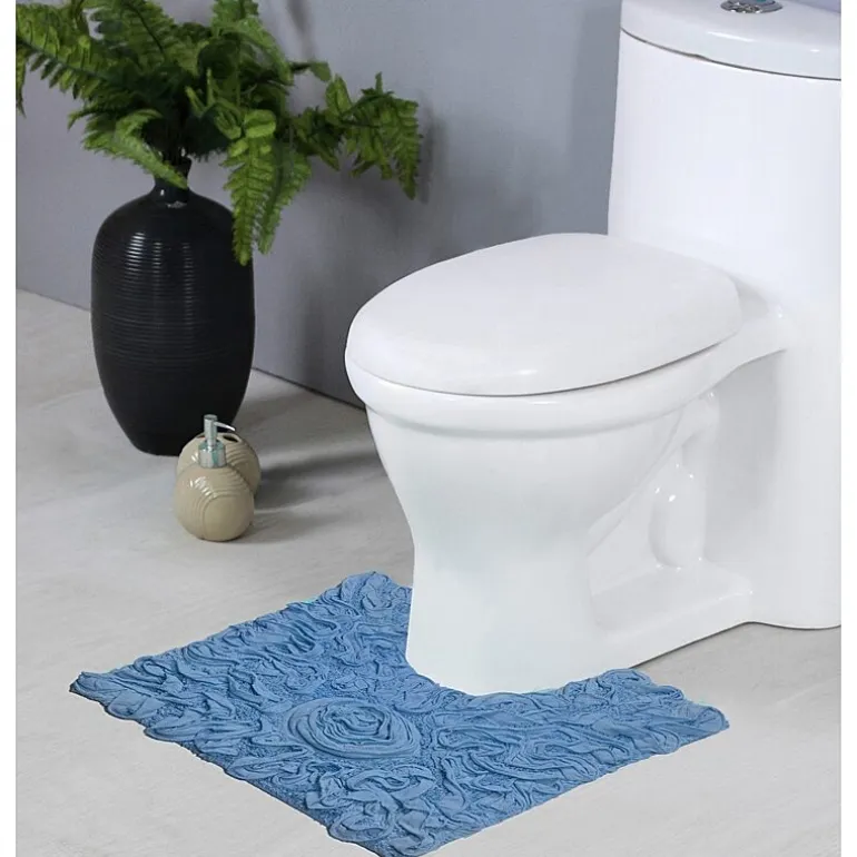 Home Weavers Inc Bellflower Quick Dry 20X20 Inch Bath Rug