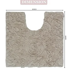 Home Weavers Inc Bellflower Quick Dry 20X20 Inch Bath Rug