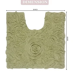 Home Weavers Inc Bellflower Quick Dry 20X20 Inch Bath Rug