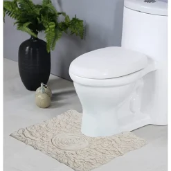Home Weavers Inc Bellflower Quick Dry 20X20 Inch Bath Rug
