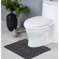 Home Weavers Inc Bellflower Quick Dry 20X20 Inch Bath Rug
