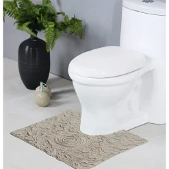 Home Weavers Inc Bellflower Quick Dry 20X20 Inch Bath Rug