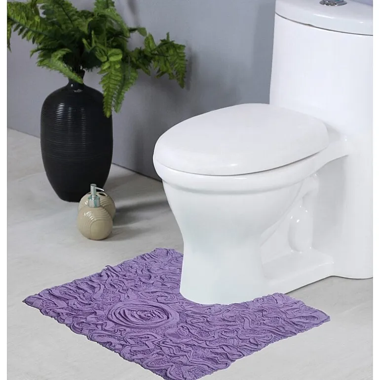 Home Weavers Inc Bellflower Quick Dry 20X20 Inch Bath Rug
