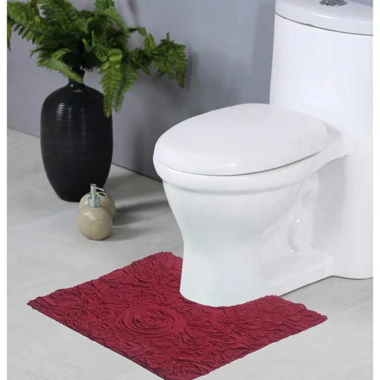 Home Weavers Inc Bellflower Quick Dry 20X20 Inch Bath Rug