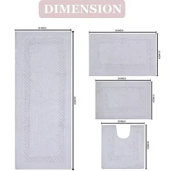 Home Weavers Inc Classy 4-pc. Quick Dry Bath Rug Set