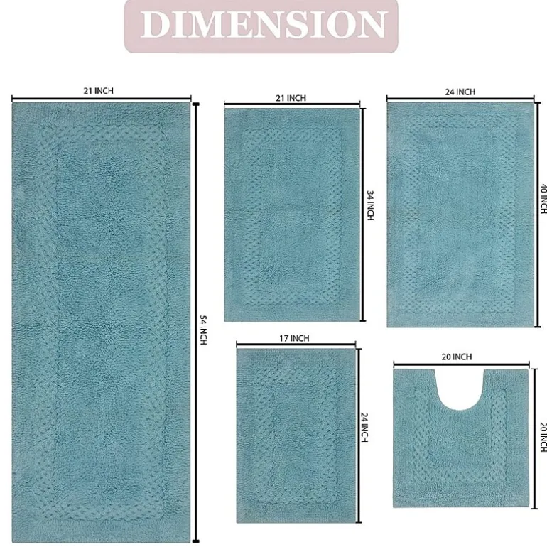 Home Weavers Inc Classy 5-pc. Quick Dry Bath Rug Set