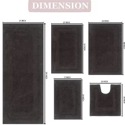 Home Weavers Inc Classy 5-pc. Quick Dry Bath Rug Set