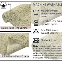 Home Weavers Inc Double Ruffle 17X24 Inch Quick Dry Bath Rug