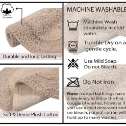 Home Weavers Inc Double Ruffle 17X24 Inch Quick Dry Bath Rug