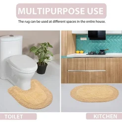 Home Weavers Inc Double Ruffle 17X24 Inch Quick Dry Bath Rug