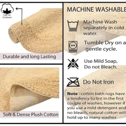 Home Weavers Inc Double Ruffle 17X24 Inch Quick Dry Bath Rug