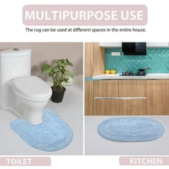 Home Weavers Inc Double Ruffle 17X24 Inch Quick Dry Bath Rug