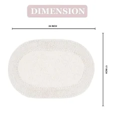Home Weavers Inc Double Ruffle 17X24 Inch Quick Dry Bath Rug