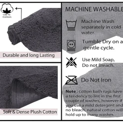 Home Weavers Inc Double Ruffle 17X24 Inch Quick Dry Bath Rug