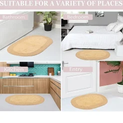 Home Weavers Inc Double Ruffle 17X24 Inch Quick Dry Bath Rug