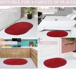 Home Weavers Inc Double Ruffle 17X24 Inch Quick Dry Bath Rug