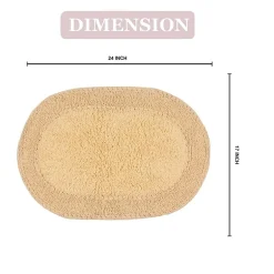 Home Weavers Inc Double Ruffle 17X24 Inch Quick Dry Bath Rug