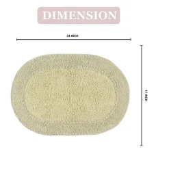 Home Weavers Inc Double Ruffle 17X24 Inch Quick Dry Bath Rug